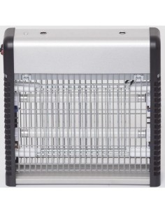 8580931  - lampe anti-insectes double neon - argent/noir - pm