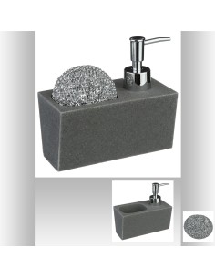 120052 - distri savon imit pierr 0,17l L. 14,6 x P. 7,5 x H. 13,4 cm