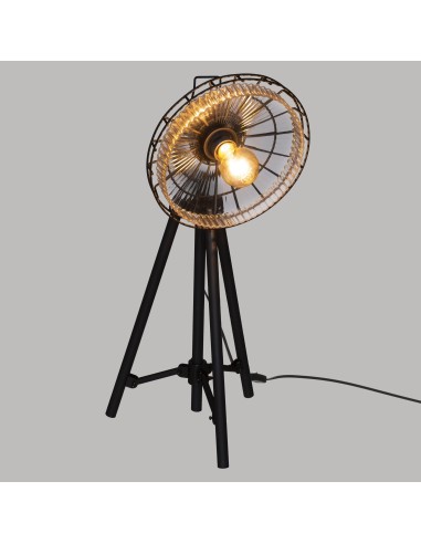 lampe trepied house noir h.68