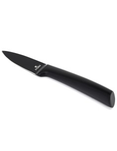 kd3307- couteau acier inoxydable noir lame 7.5cm m12