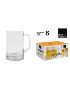 761023s - set 6 chope 62cl royal gold