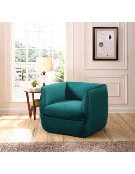 sf-513 - fauteuil velvet h594-04 beige